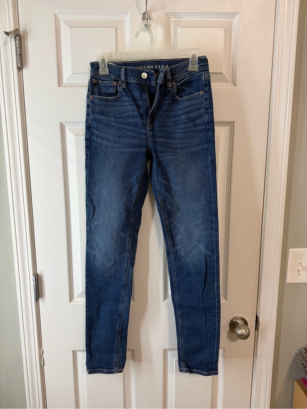 American Eagle Outfitters Indigo Mid-Rise Skinny Jeans